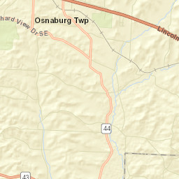 Mapleton Ohio Street Map