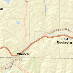 Pekin Ohio Street Map