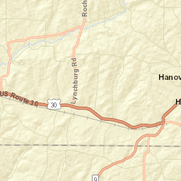 Lynchburg Ohio Street Map