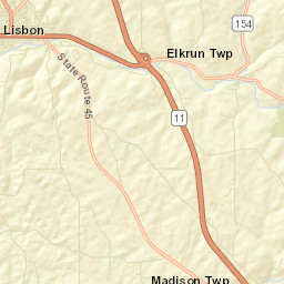 Jordanville Ohio Street Map