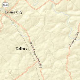 Evans City Street Map