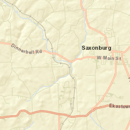 Saxonburg Street Map