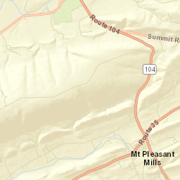 Snyder County Street Map