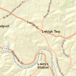 Laurys Station Street Map