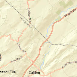 Califon Street Map