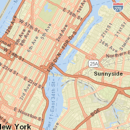 Yorkville New York Street Map