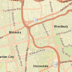 Williston Park New York Street Map