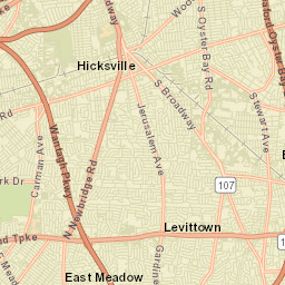 Westbury South New York Street Map