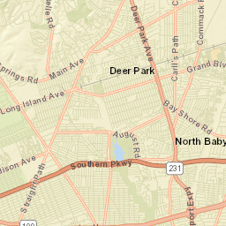 Wyandanch New York Street Map