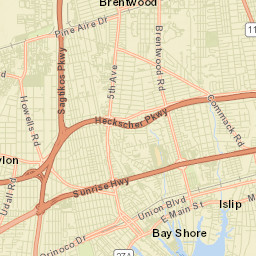 Pine Aire New York Street Map