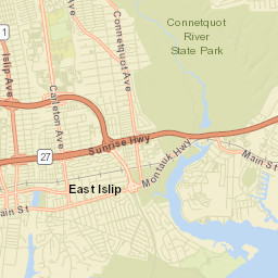 North Great River New York Street Map