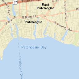 Patchogue New York Street Map