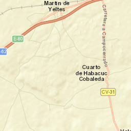 Martín de Yeltes Street Map
