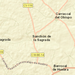 Carrascal del Obispo Street Map