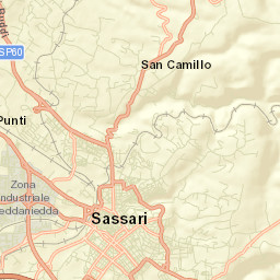 Sassari Street Map