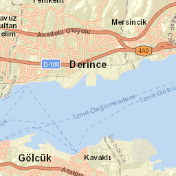 Derince Street Map