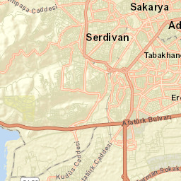 Serdivan Street Map