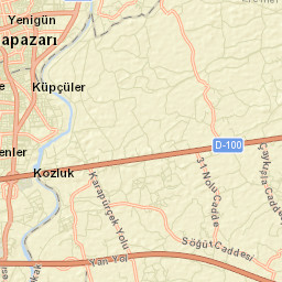 Erenler Street Map