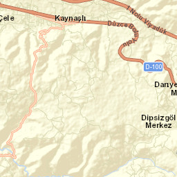 Kaynaşlı İlçesi Street Map
