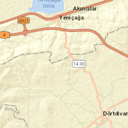 Dörtdivan Street Map