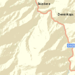 İkizdere İlçesi Street Map