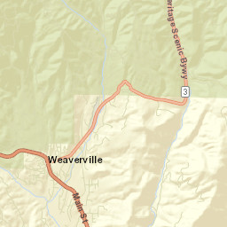 Weaverville California Street Map