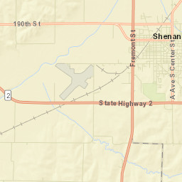 4173 190th Street, Shenandoah, IA Street Map