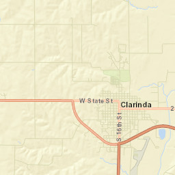 Clarinda Street Map