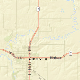 Centerville Street Map