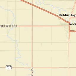 Rockford Ohio Street Map