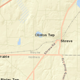 Shreve Ohio Street Map