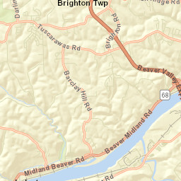 Beaver County Street Map