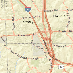 Fox Run Street Map