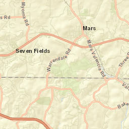 Seven Fields Street Map