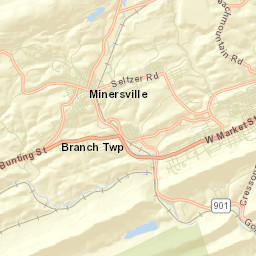 Schuylkill County Street Map