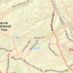 Whitehall Township Street Map