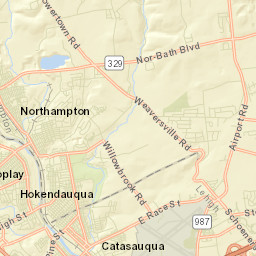 Catasauqua Street Map