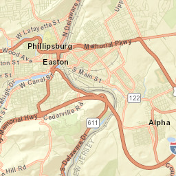 Upper Pohatcong Street Map