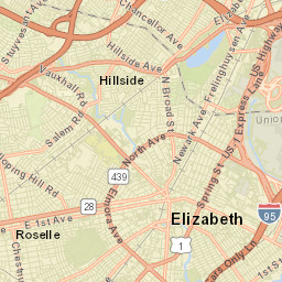 Roselle Park Street Map