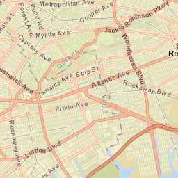 Woodhaven New York Street Map