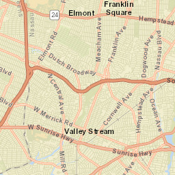 Valley Stream New York Street Map