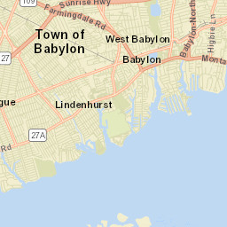 West Islip New York Street Map