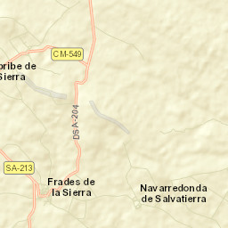 Frades de la Sierra Street Map