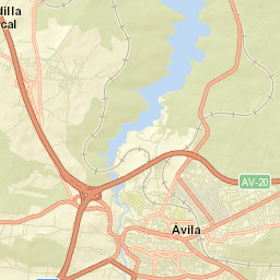 Ávila Street Map
