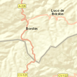 Bordón Street Map