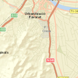 Amposta Street Map