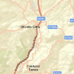 Contursi Terme Street Map