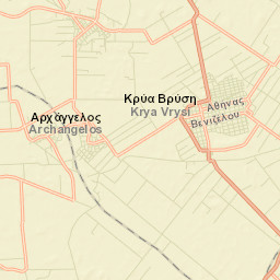 Krýa Vrýsi Street Map