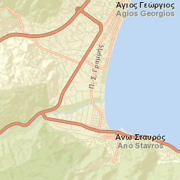 Stavrós Street Map