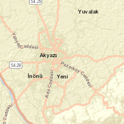Akyazı Street Map